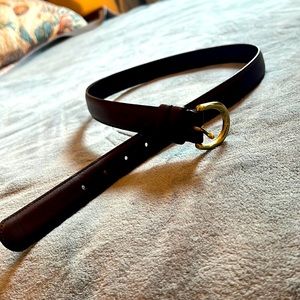 Coach brown leather belt